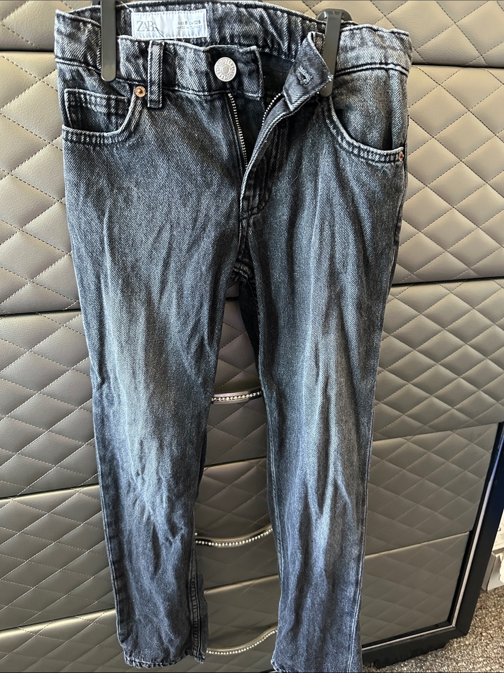 Zara boy’s Washed Black Skinny Jeans